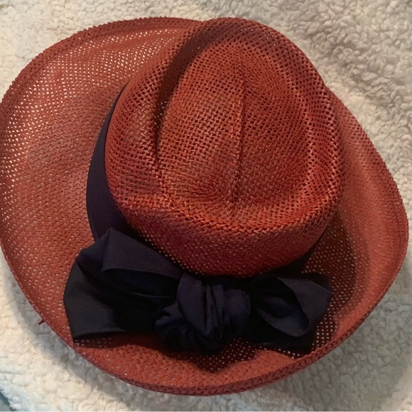 Vtg Golf  Us Open 1997 Congressional Hat Womens Straw Woven Shade Wide Brim Hat main image 4
